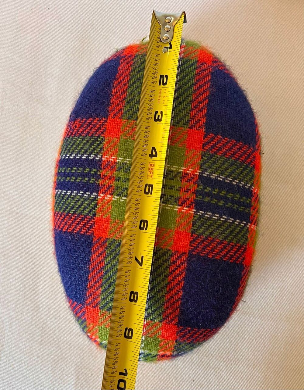 Vintage Dritz Dressmakers Tailors Sewing Pressing Ham - Red & Green Plaid - Picture 4 of 5